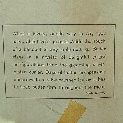 William Adams Silver Plate Butter Curler in Box Plus More Serving Items (DR-JS)