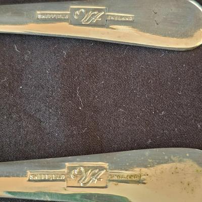 William Adams Silver Plate Butter Curler in Box Plus More Serving Items (DR-JS)