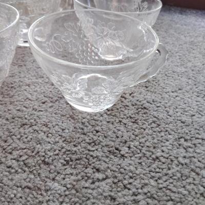Vintage punch cups with plater