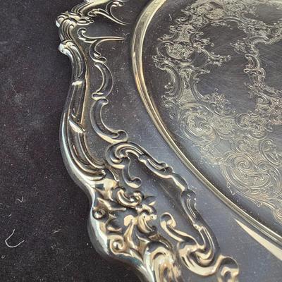 Wm. Rogers, Wallace, Reed& Barton & More Silver Plate Serving Items (DR-JS)