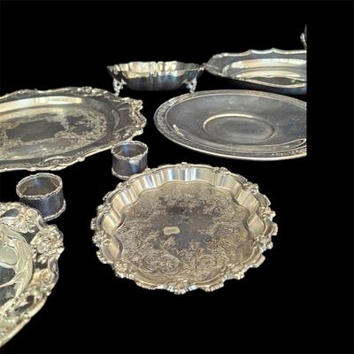 Wm. Rogers, Wallace, Reed& Barton & More Silver Plate Serving Items (DR-JS)