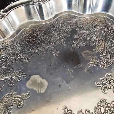 Wm. Rogers, Wallace, Reed& Barton & More Silver Plate Serving Items (DR-JS)