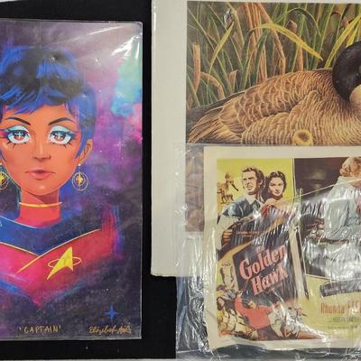 Sale Photo Thumbnail #443: Beautiful Artwork & Drawings plus Vintage Concert Posters
