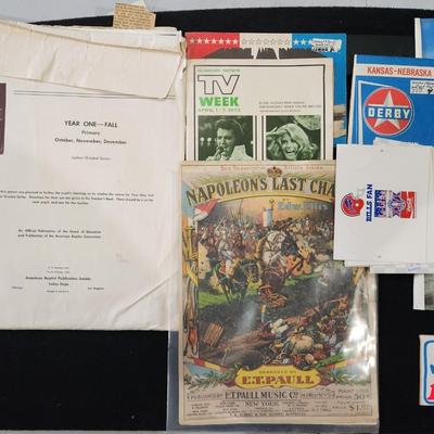 Sale Photo Thumbnail #446: Vintage Magazine Artwork & Posters from Airshows Stickers plus much more