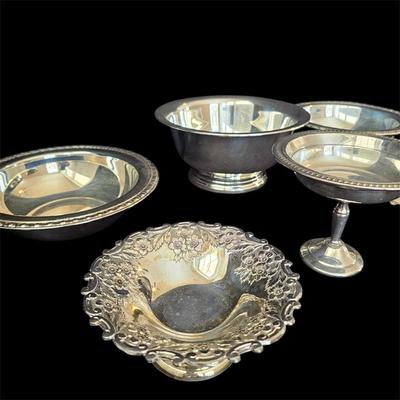 Revere, International Silver & More Sterling Plate Bowls (DR-JS)
