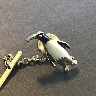 Vintage penguin Tie pin