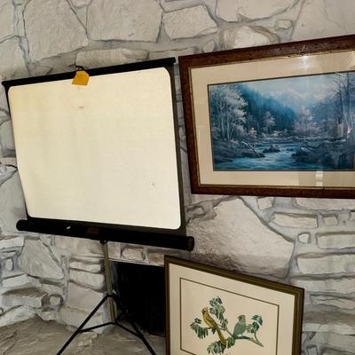Artwork and projector screen