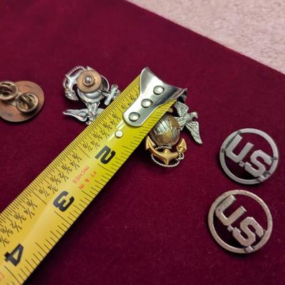 USMC/Army Lapel Pins - US Army Horse Bridle Rosette 19th 20th Century #14