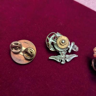 USMC/Army Lapel Pins - US Army Horse Bridle Rosette 19th 20th Century #14