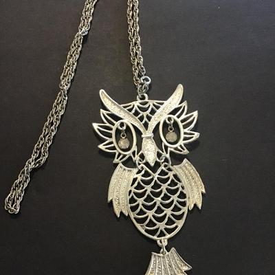 Large Owl Statement Necklace