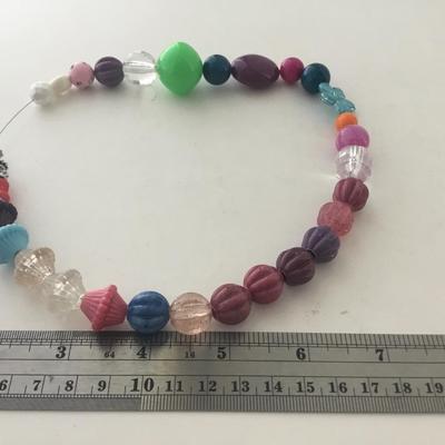 Colorful unique beaded fashion necklace