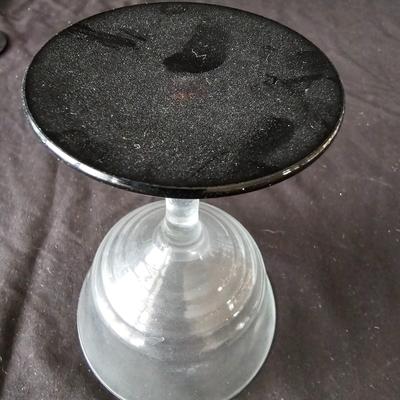 Black Base Wine & Cocktail Glasses (K-JS)