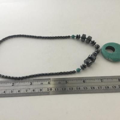 Light blue beautiful necklace