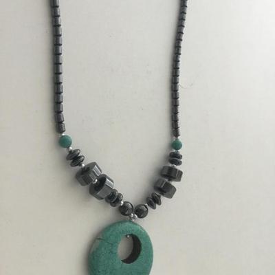 Light blue beautiful necklace