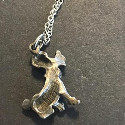 Vintage poodle Necklace