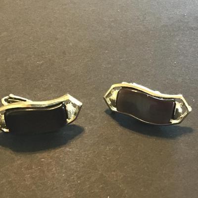 Chocolate Thermoset. Clip on Earrings