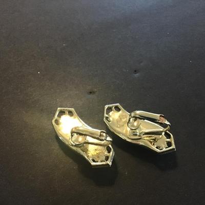 Chocolate Thermoset. Clip on Earrings