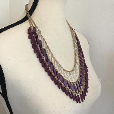 Vintage multi strand, faux beaded necklace