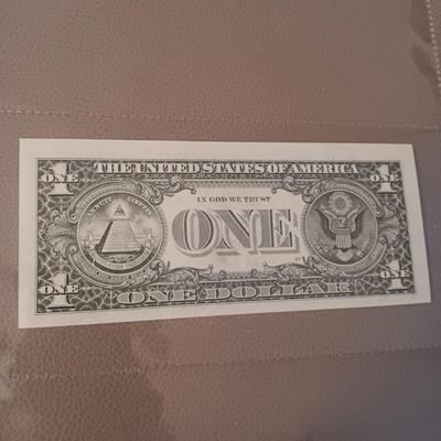 SANTA GENUINE DOLLAR BILL