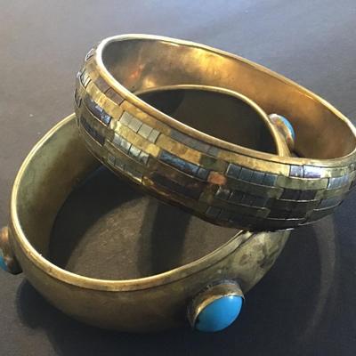 Vintage Bangles Brass