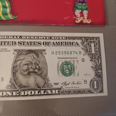 SANTA GENUINE DOLLAR BILL