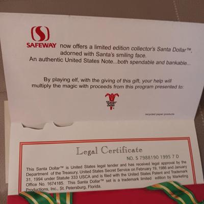 SANTA GENUINE DOLLAR BILL