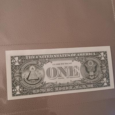SANTA GENUINE DOLLAR BILL