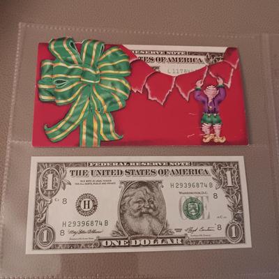 SANTA GENUINE DOLLAR BILL