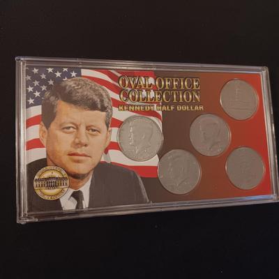 KENNEDY HALF DOLLARS AND WASHINGTON QUARTERS OVAL OFFICE COLLECTION