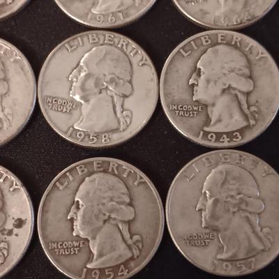 24 SILVER QUARTERS MIXED DATES