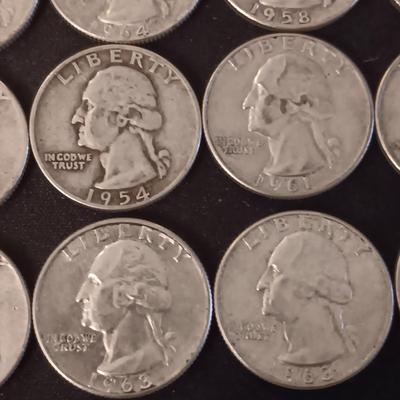 24 SILVER QUARTERS MIXED DATES