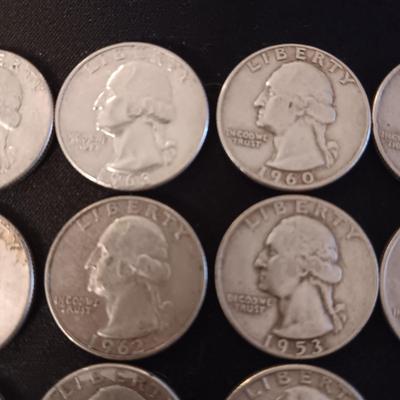 20 SILVER QUARTERS MIXED DATES