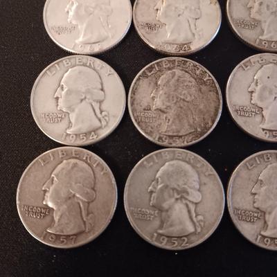 20 SILVER QUARTERS MIXED DATES