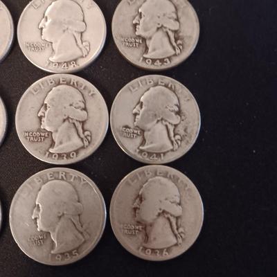 20 SILVER QUARTERS MIXED DATES