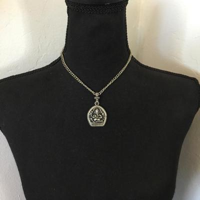 Vintage Hindu deity Ganesha New beginnings, wisdom, and intellect pendant necklace