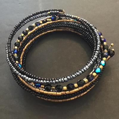 Beaded wrap bracelet