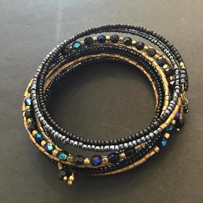 Beaded wrap bracelet