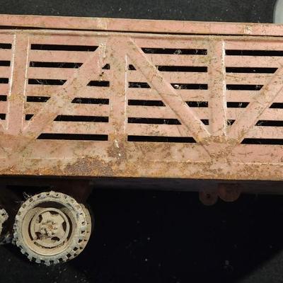 Vintage Structo Farms Cattle Truck Trailer Retro Rare
