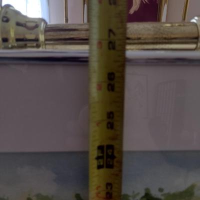 Sale Photo Thumbnail #1282: 'Secret Garden' Original Framed Watercolor by Nationally Recognized Artist Susan Anderson (#5).  Item is framed under plexiglass.