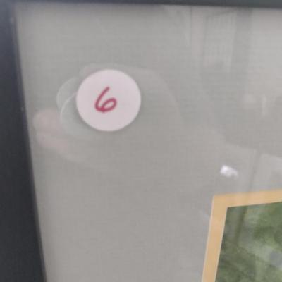 Sale Photo Thumbnail #1292: 'Jungle Waters' Original Framed Watercolor by Nationally Recognized Artist Susan Anderson (#6).  Item is framed under plexiglass.