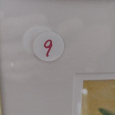 Sale Photo Thumbnail #1313: 'Dee's Flowers' Original Framed Watercolor by Nationally Recognized Artist Susan Anderson (#9).  Item is framed under plexiglass.