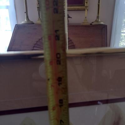 Sale Photo Thumbnail #1326: 'Lush' Original Framed Watercolor by Nationally Recognized Artist Susan Anderson (#11).  Item is framed under plexiglass.