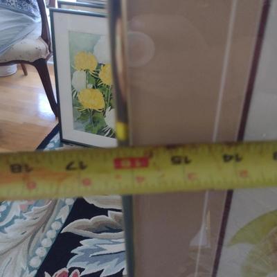 Sale Photo Thumbnail #1325: 'Lush' Original Framed Watercolor by Nationally Recognized Artist Susan Anderson (#11).  Item is framed under plexiglass.