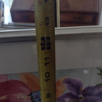 Sale Photo Thumbnail #1334: 'Summer Lineup' Original Framed Watercolor by Nationally Recognized Artist Susan Anderson (#12).  Item is framed under plexiglass.