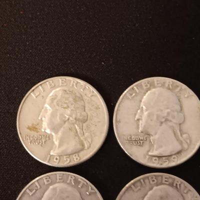 40 SILVER WASHINGTON QUARTERS MIXED DATES