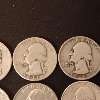 40 SILVER WASHINGTON QUARTERS MIXED DATES