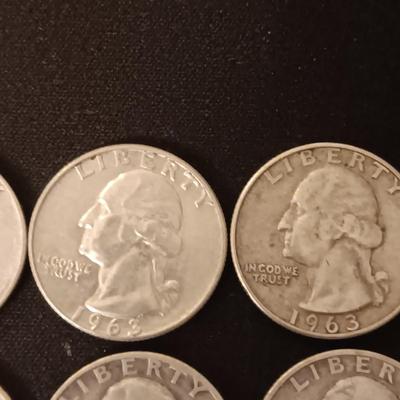 40 SILVER WASHINGTON QUARTERS MIXED DATES