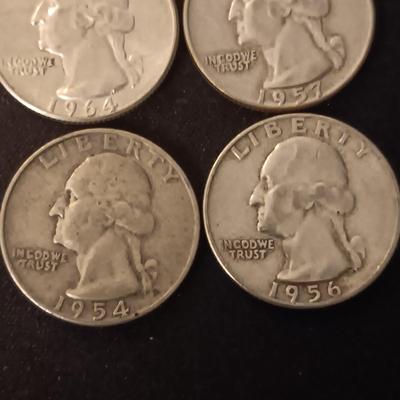 40 SILVER WASHINGTON QUARTERS MIXED DATES