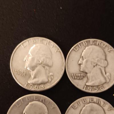 40 SILVER WASHINGTON QUARTERS MIXED DATES