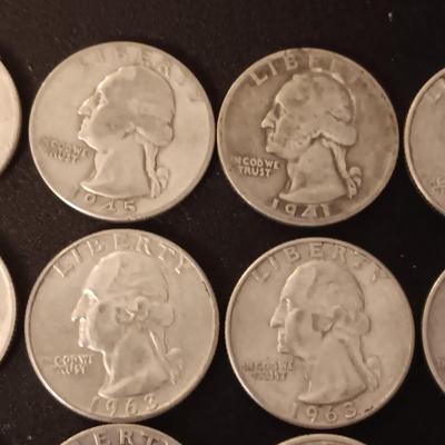 40 SILVER WASHINGTON QUARTERS MIXED DATES